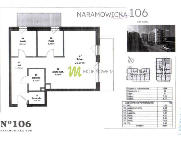 Mieszkanie Sprzedaż Poznań Poznań-Stare Miasto Naramowicka 20